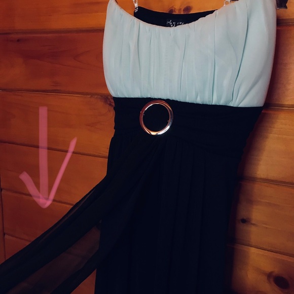 Baby Blue & Black Ruby Rox Dress - Picture 3 of 7